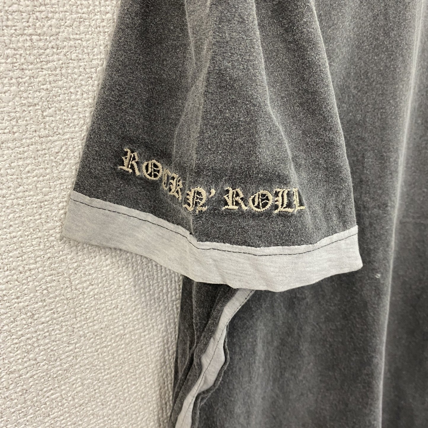 PILIPP PLEIN HOMME　半袖Tシャツ　ドクロ　ラインストーン　ダークグレー　XLサイズ