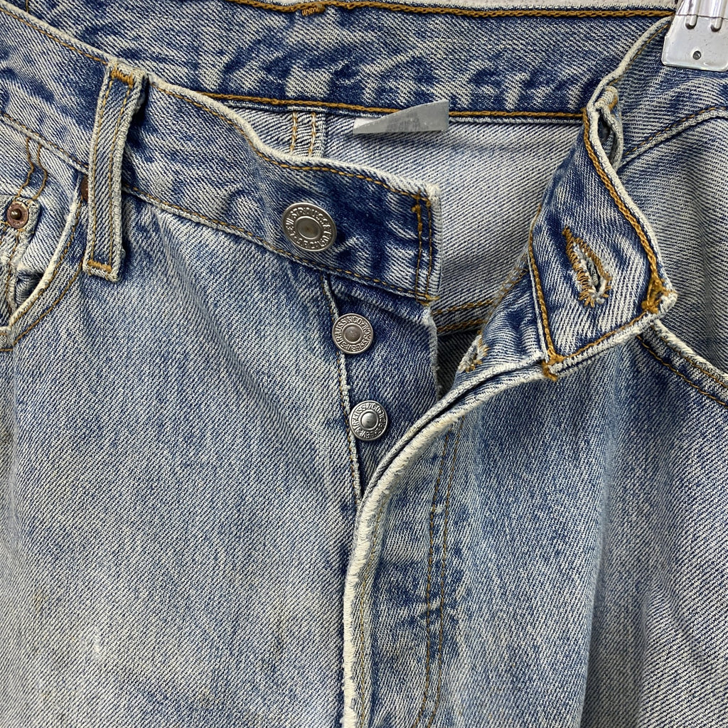 Levi’s　リーバイス　501　デニムパンツ　ダメージジーンズ　ボタンフライ　インディゴ　W33