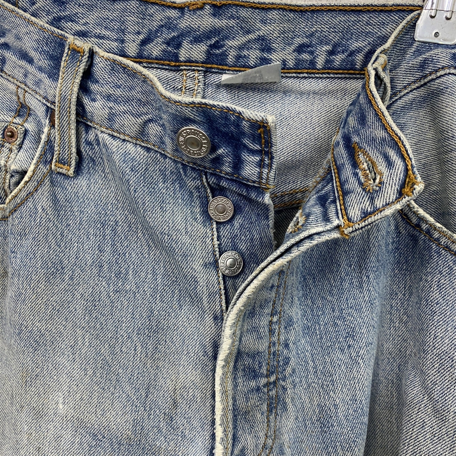 Levi’s　リーバイス　501　デニムパンツ　ダメージジーンズ　ボタンフライ　インディゴ　W33
