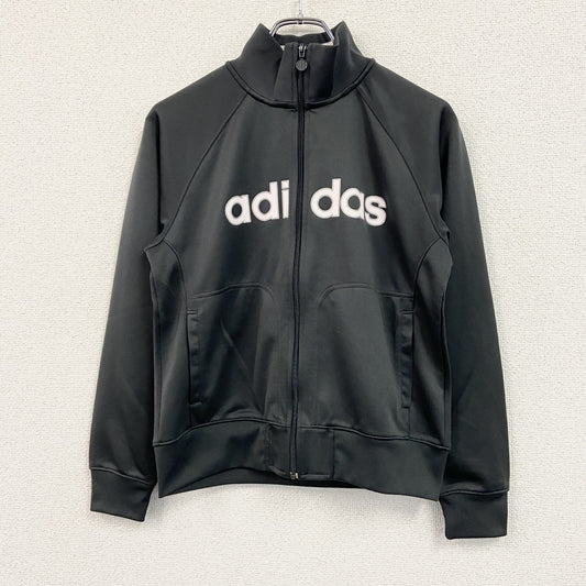 adidas　アディダス　トラックジャケット/ジャージ　黒　ブラック　Mサイズ