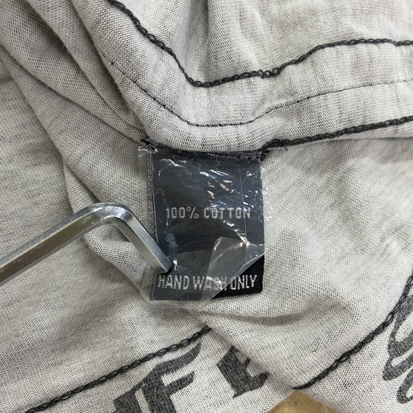 PILIPP PLEIN HOMME　半袖Tシャツ　ドクロ　ラインストーン　ダークグレー　XLサイズ