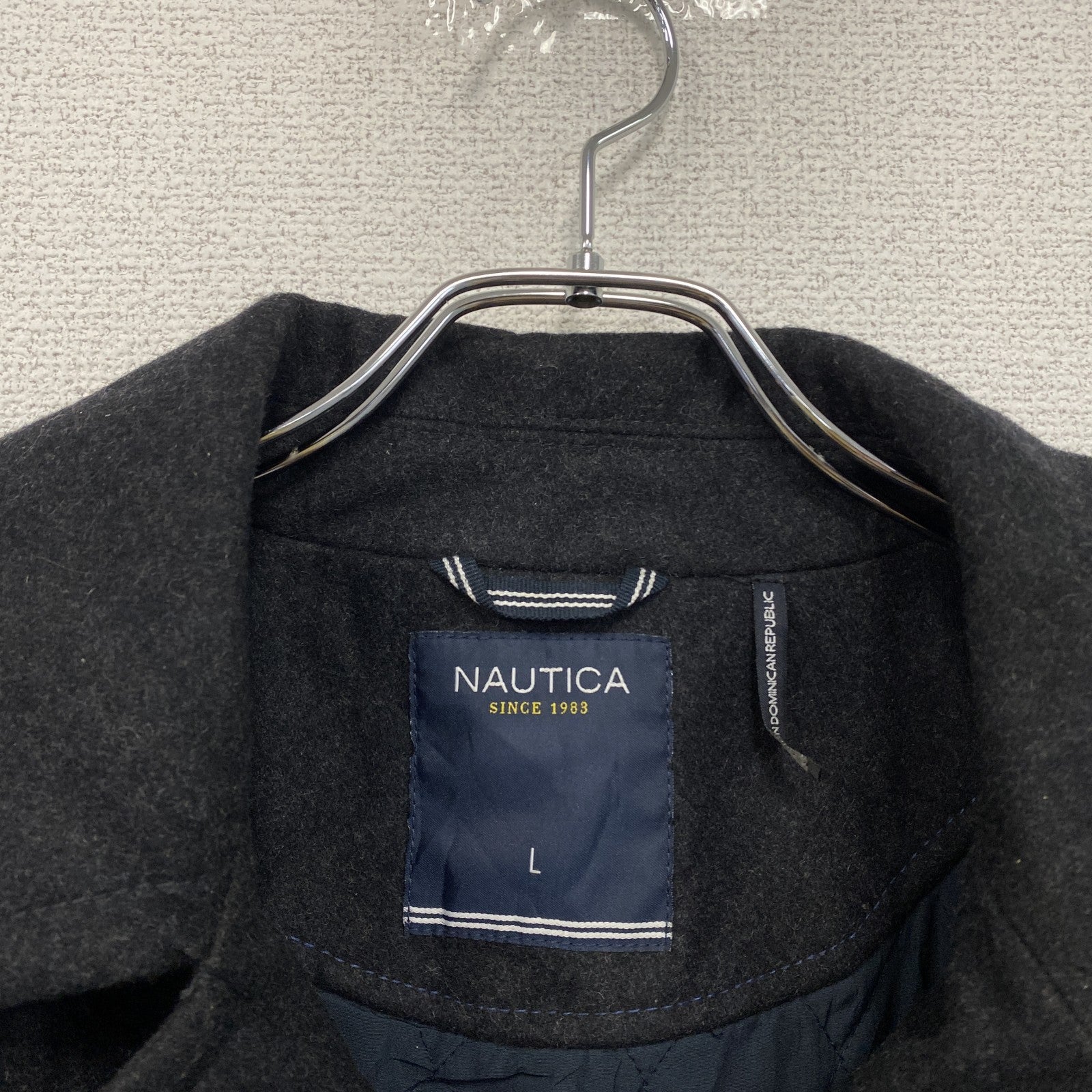 NAUTICA　ノーティカ　ピーコート　ダークグレー　Lサイズ