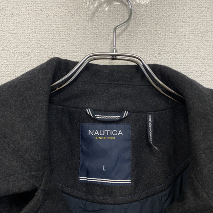 NAUTICA　ノーティカ　ピーコート　ダークグレー　Lサイズ