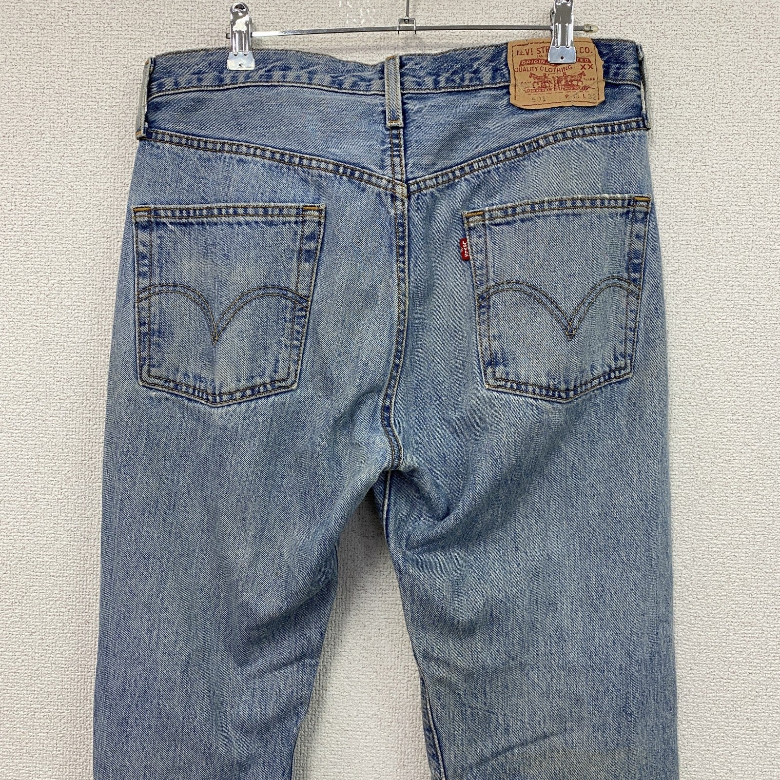 Levi’s　リーバイス　501　デニムパンツ　ダメージジーンズ　ボタンフライ　インディゴ　W33