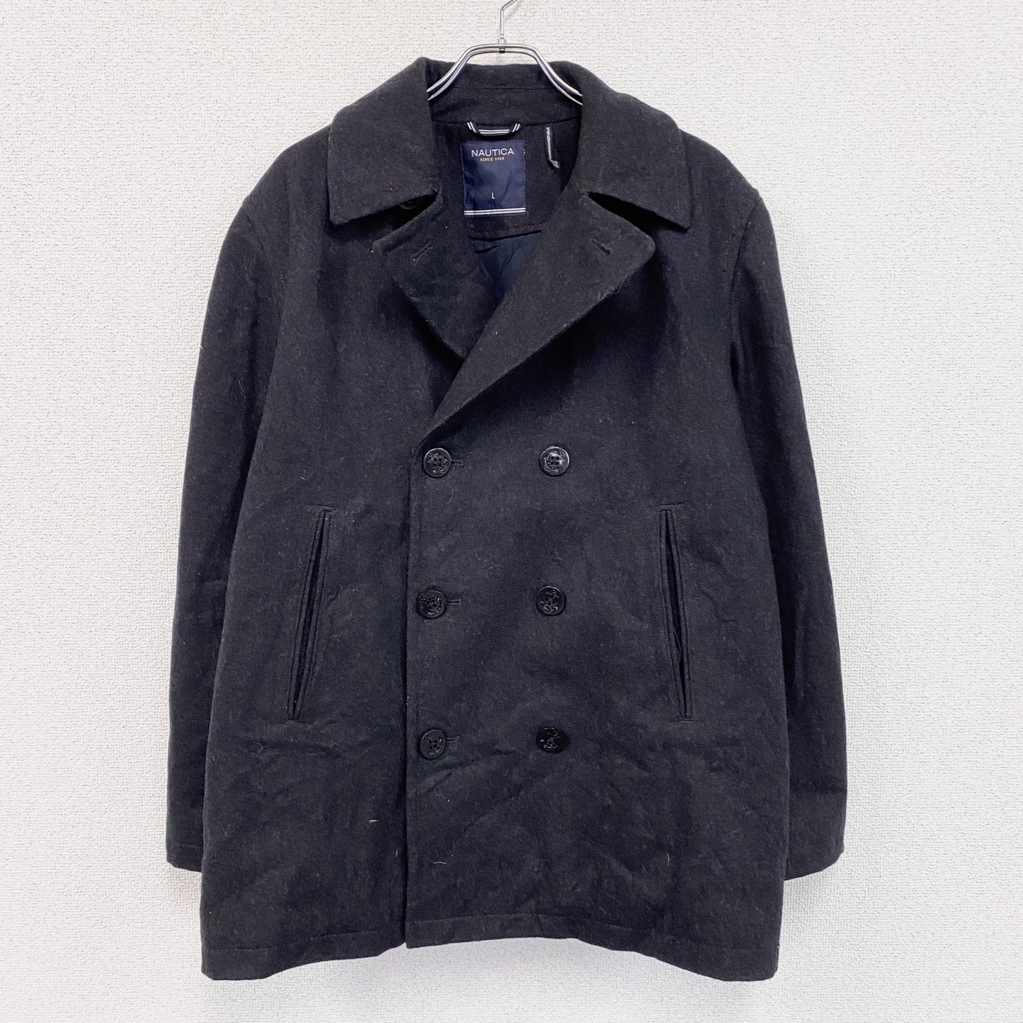 NAUTICA　ノーティカ　ピーコート　ダークグレー　Lサイズ
