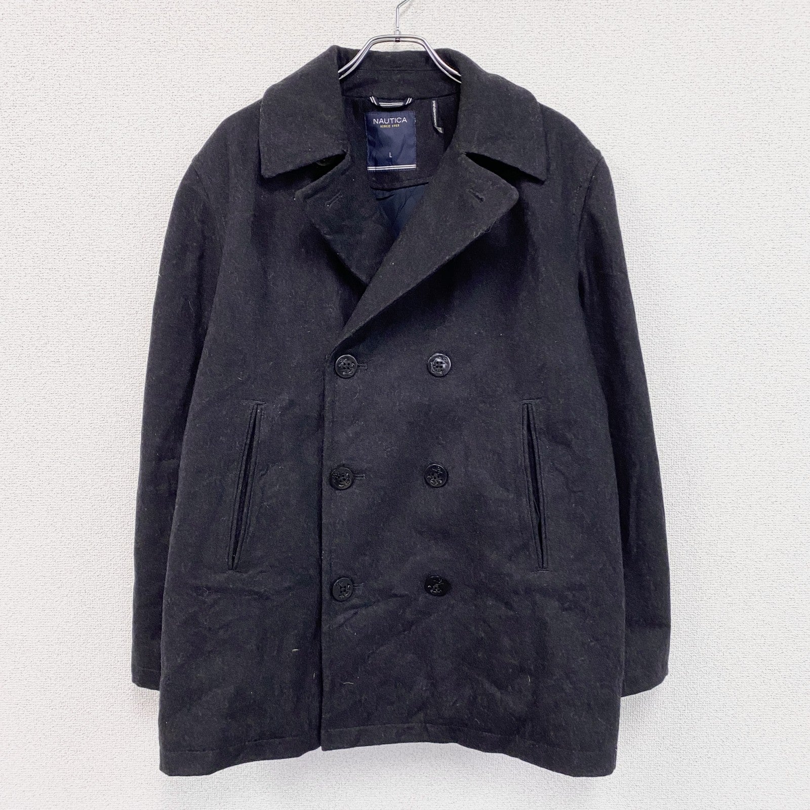 NAUTICA　ノーティカ　ピーコート　ダークグレー　Lサイズ