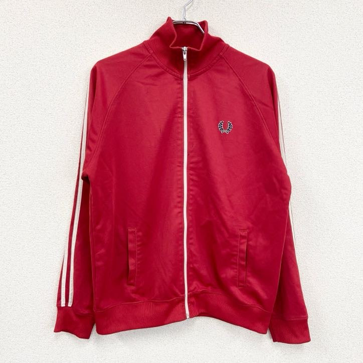 FRED PERRY　フレッドペリー　トラックジャケット/ジャージ　赤　レッド　Lサイズ