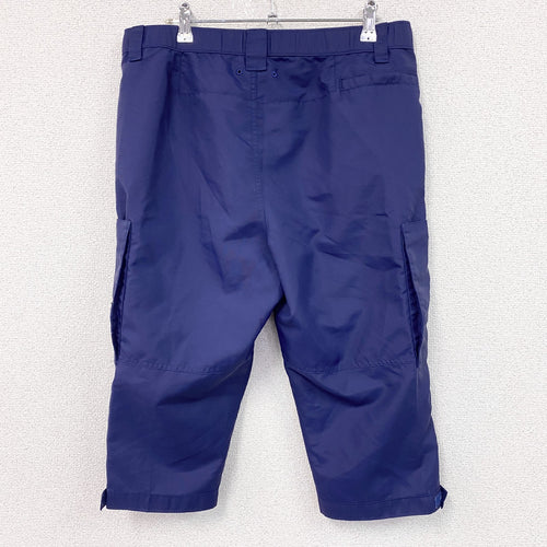 00s　NIKE　ナイキ　ナイロンハーフパンツ　クロップドパンツ　ヴィンテージ　紺　ネイビー　Lサイズ