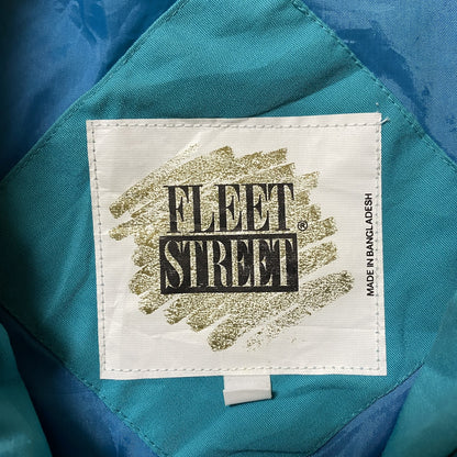 古着 used　Fleet Street　長袖スイングトップジャケット　ブルゾン　ヴィンテージ　vintage　ターコイズ