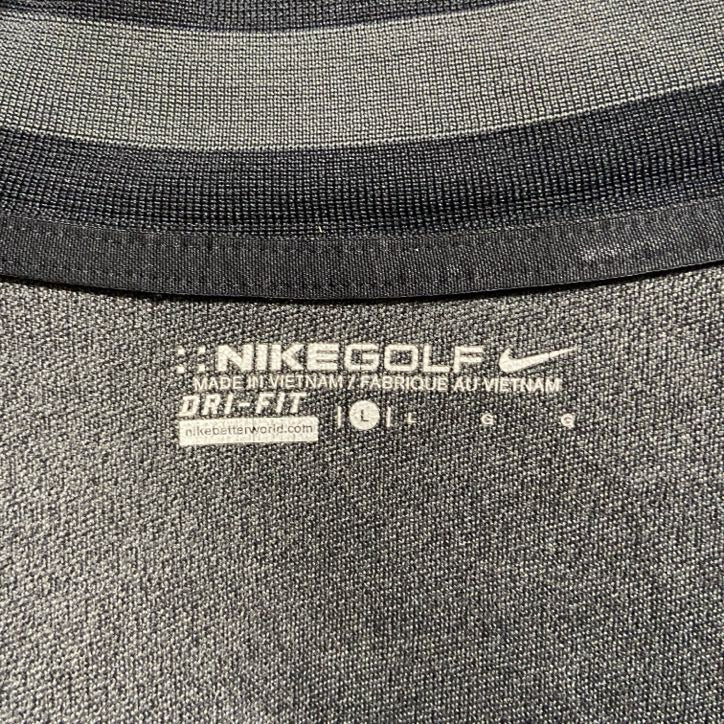 NIKE GOLF　ナイキゴルフ　長袖ハーフジップトラックジャケット　ジャージ　 ダークグレー　Lサイズ
