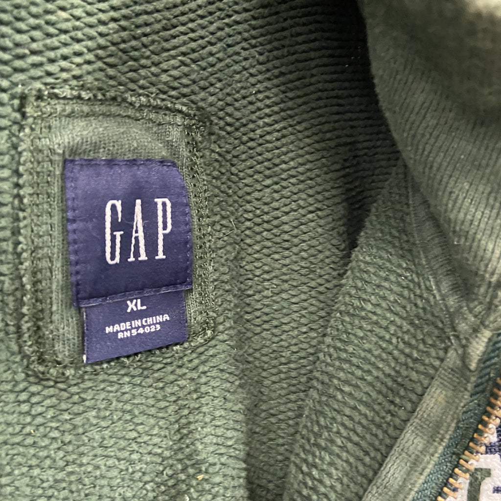 GAP　ギャップ　スウェットパーカー/フーディー　緑　グリーン　XLサイズ