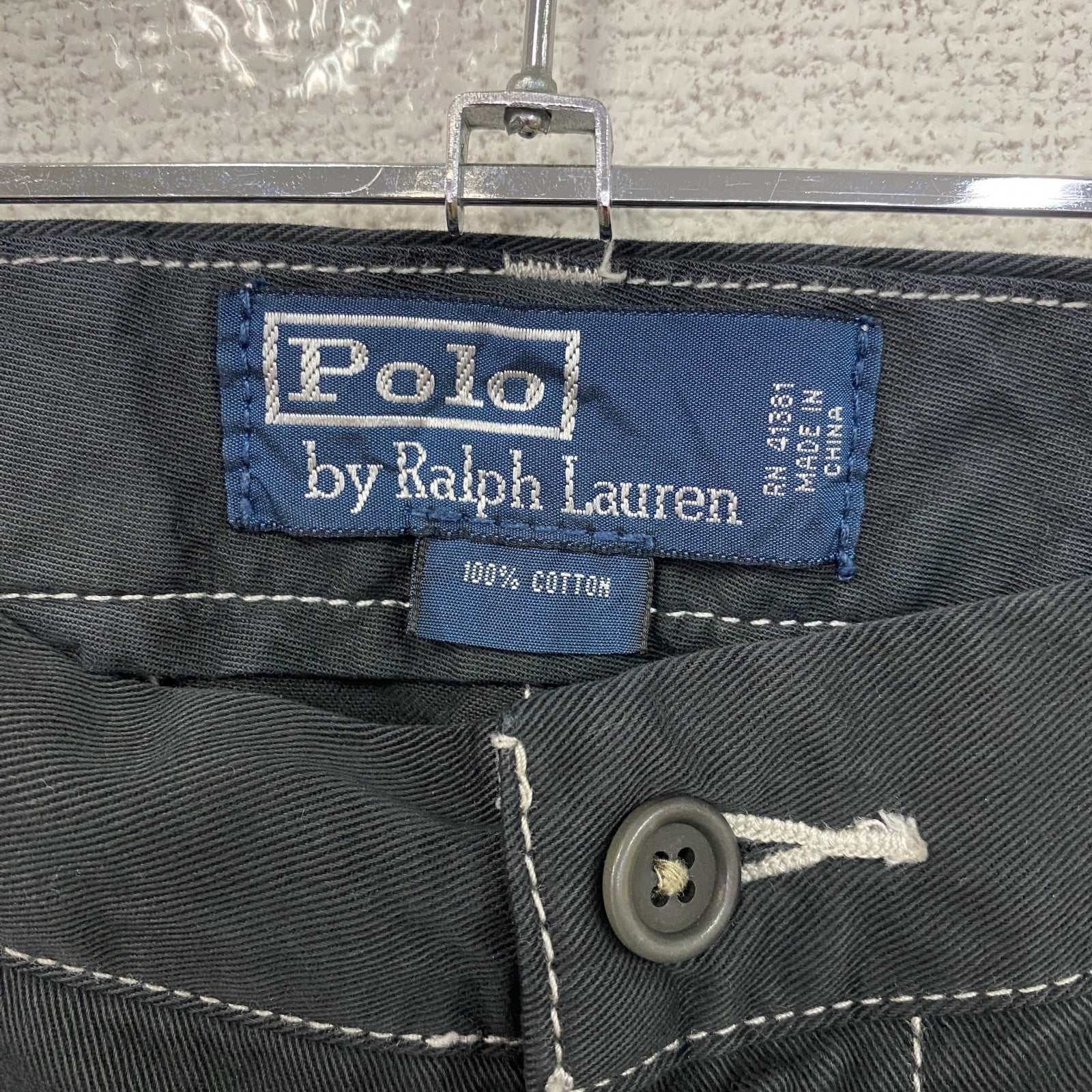 90s　Polo by Ralph Lauren　ポロラルフローレン　チノパンツ　ヴィンテージ　黒　ブラック