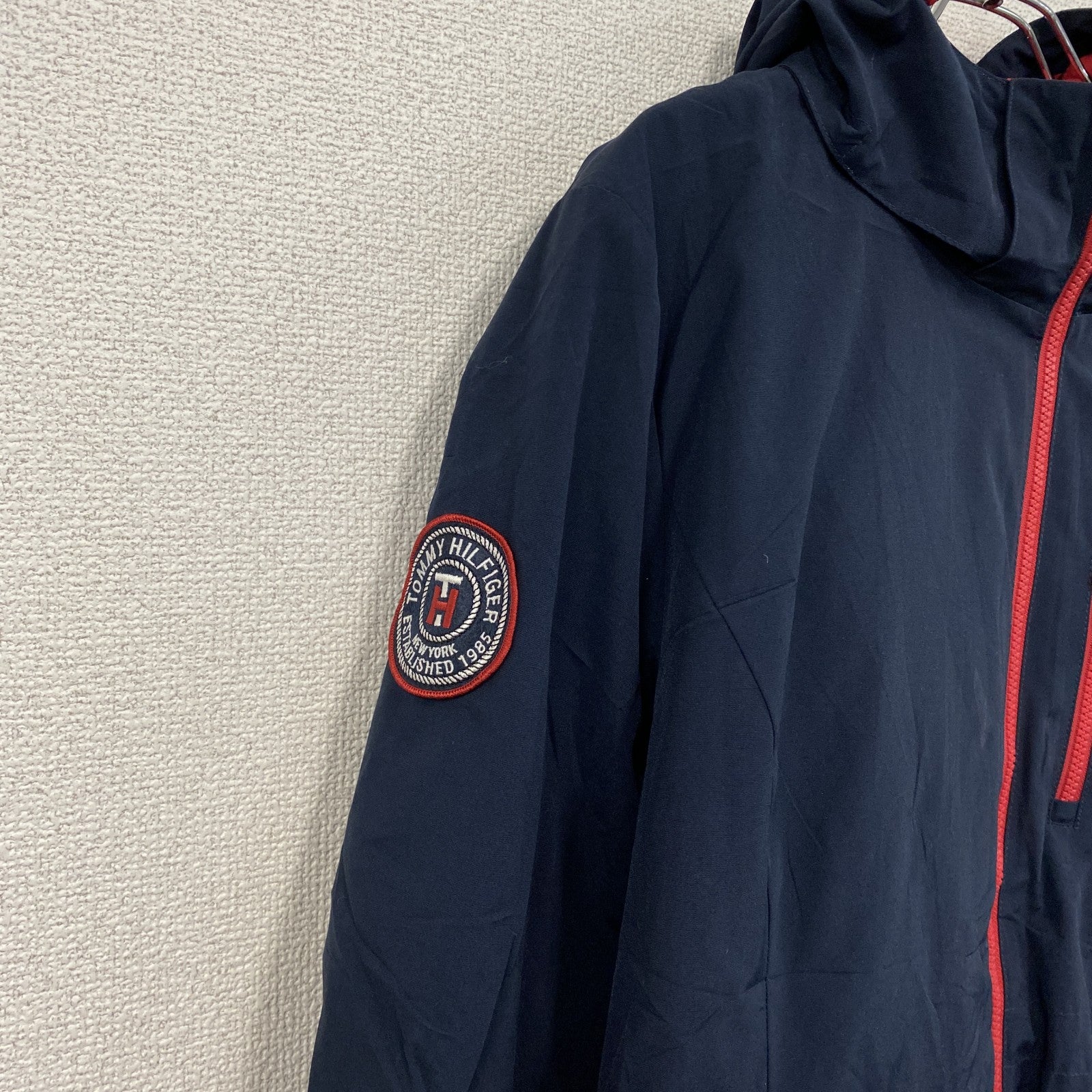 TOMMY HILFIGER　トミーヒルフィガー　フルジップ中綿ジャケット　紺　ネイビー　2XLサイズ