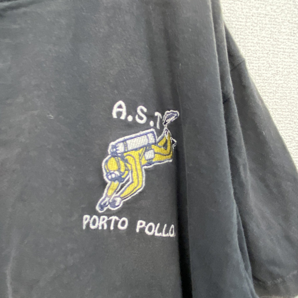 ～00s　APPLE　アップル　半袖刺繡デザインTシャツ　ヴィンテージ　黒　ブラック