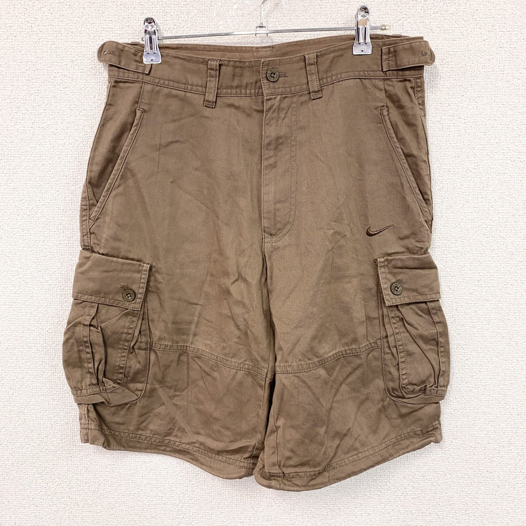 00s　NIKE　ナイキ　ハーフパンツ/ショートパンツ　カーゴショーツ　ヴィンテージ　茶色　ブラウン　Sサイズ