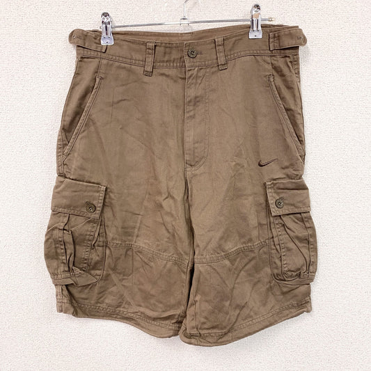 00s　NIKE　ナイキ　ハーフパンツ/ショートパンツ　カーゴショーツ　ヴィンテージ　茶色　ブラウン　Sサイズ