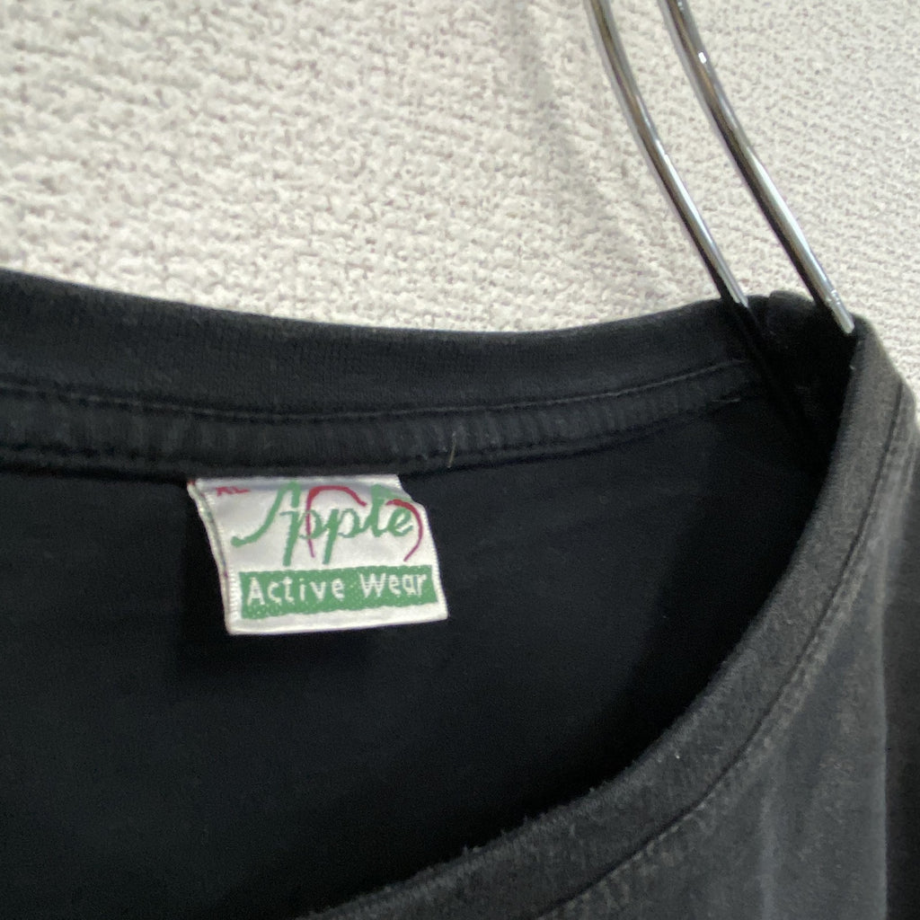 ～00s　APPLE　アップル　半袖刺繡デザインTシャツ　ヴィンテージ　黒　ブラック