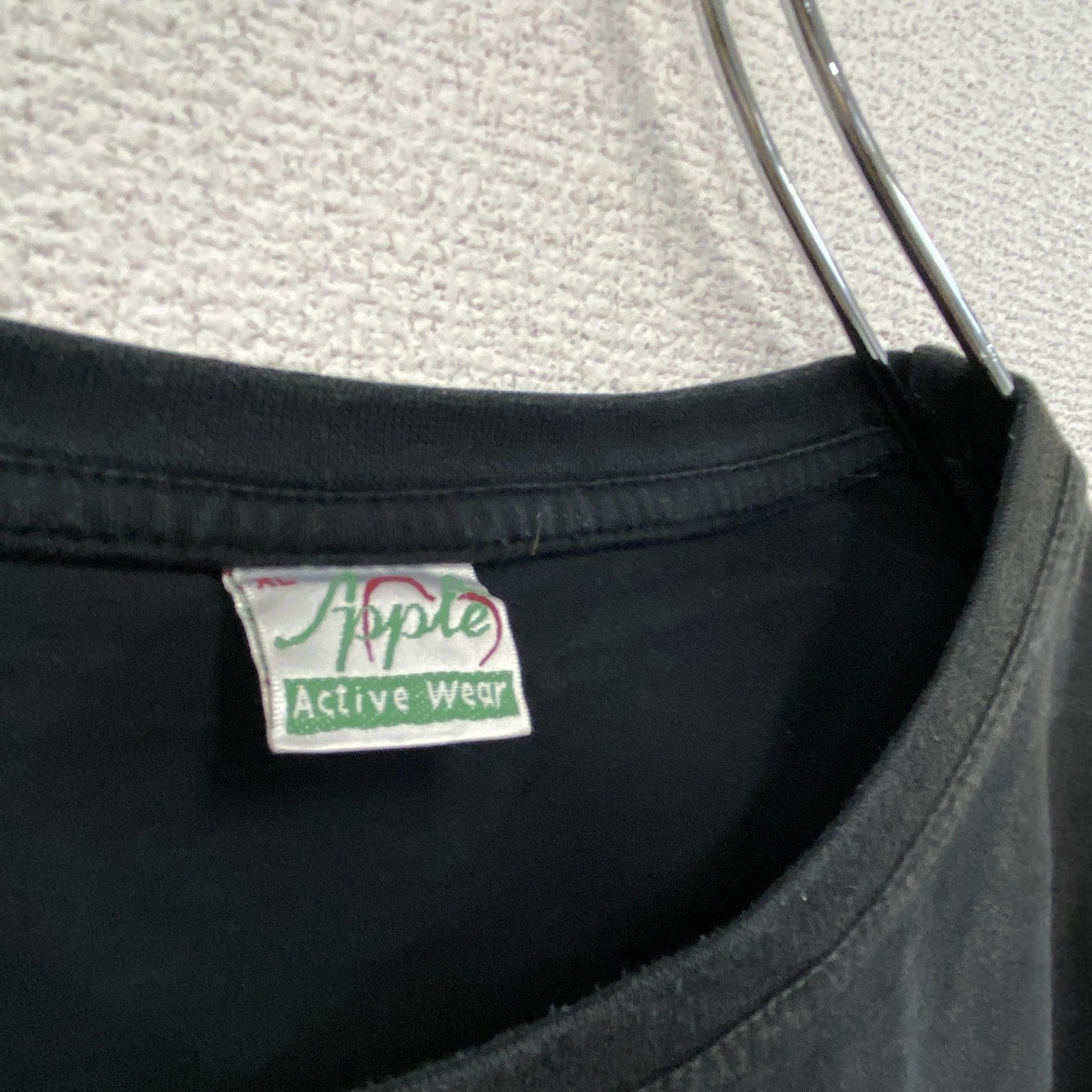 ～00s　APPLE　アップル　半袖刺繡デザインTシャツ　ヴィンテージ　黒　ブラック