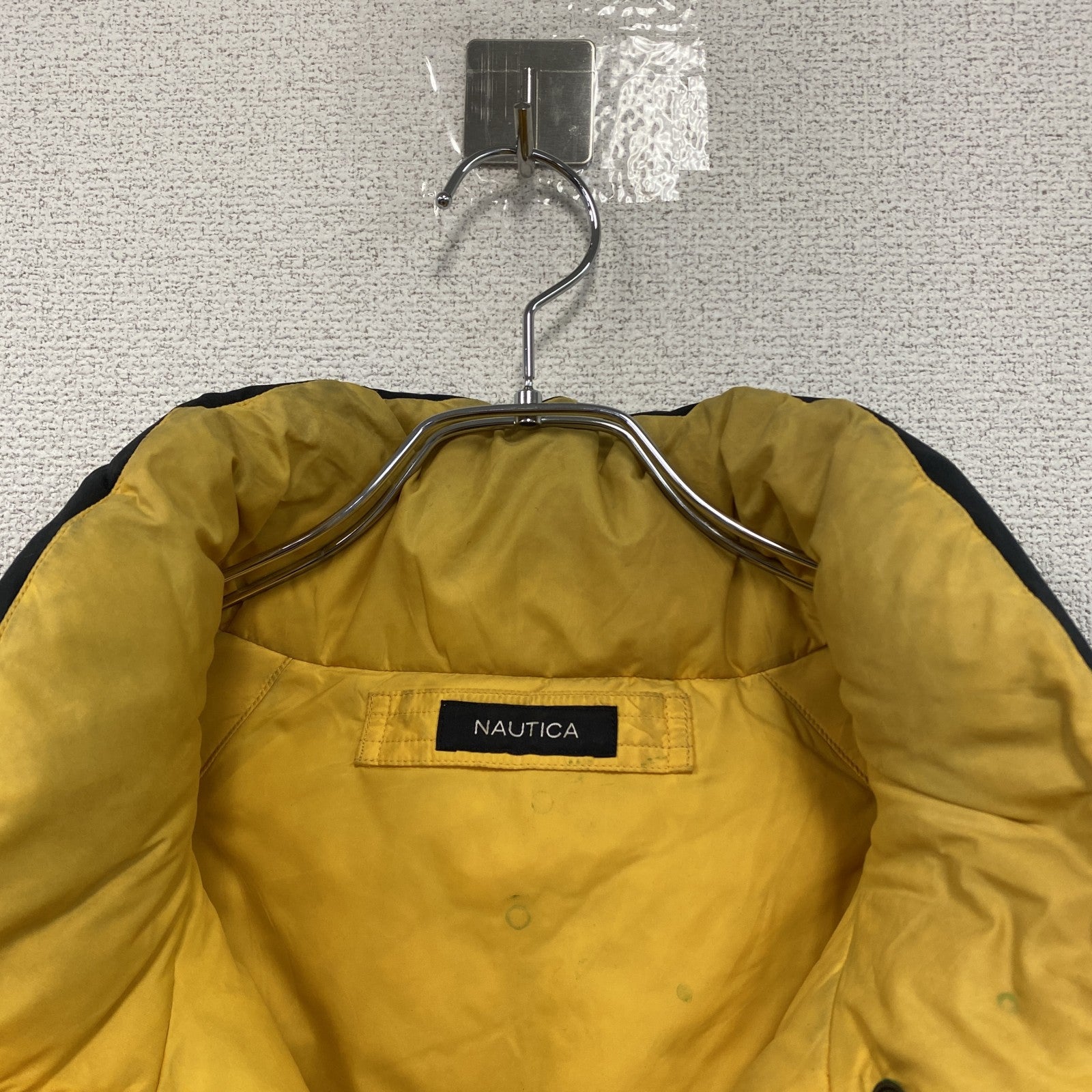 NAUTICA　ノーティカ　リバーシブルダウンジャケット　紺　ネイビー　イエロー　2XLサイズ