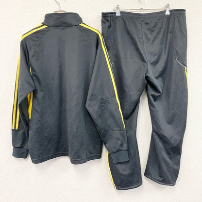 adidas　アディダス　ジャージセットアップ　トラックジャケット　トラックパンツ　イエロー　ブラック
