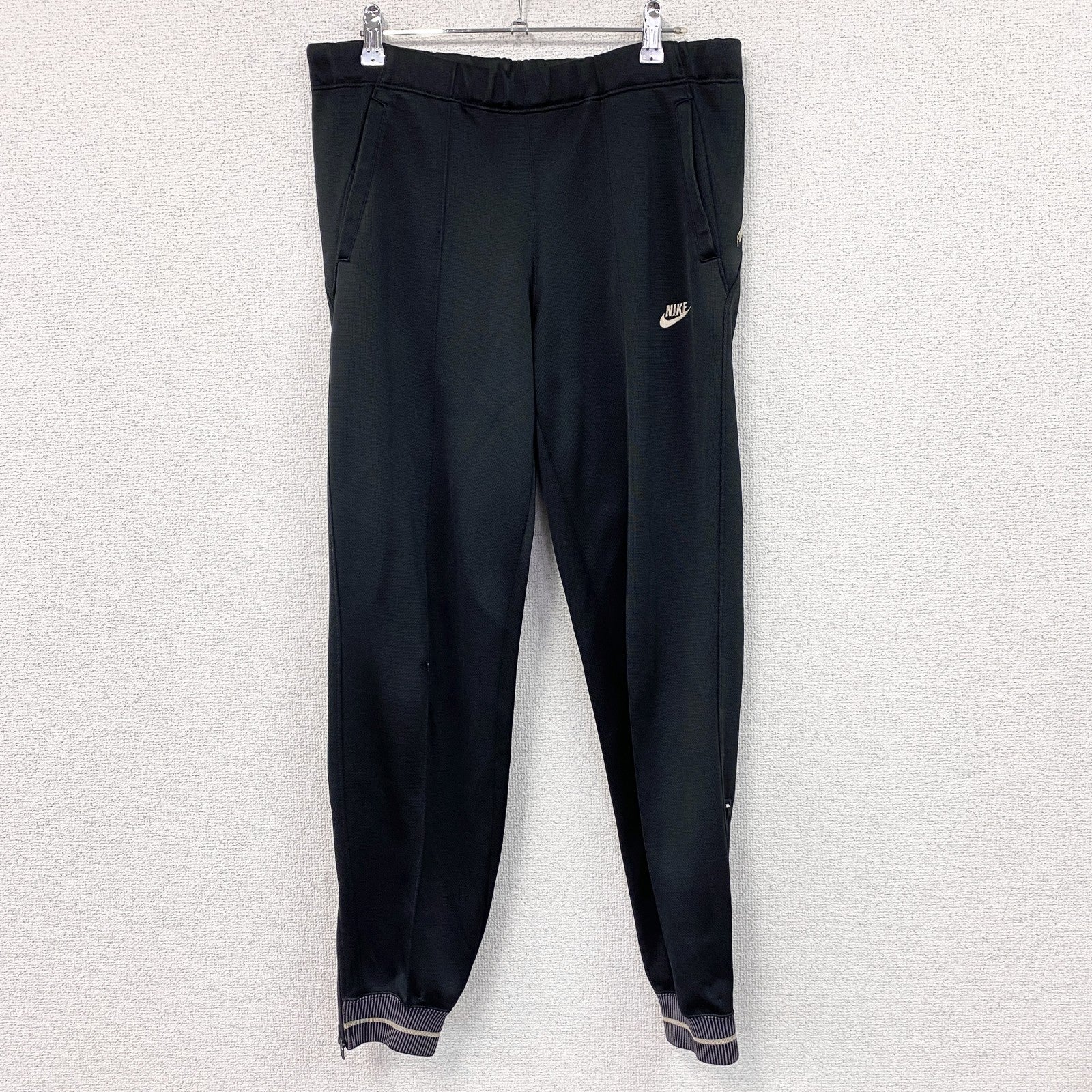 90s　NIKE　ナイキ　トラックパンツ　ジャージ　ヴィンテージ　黒　ブラック　XLサイズ
