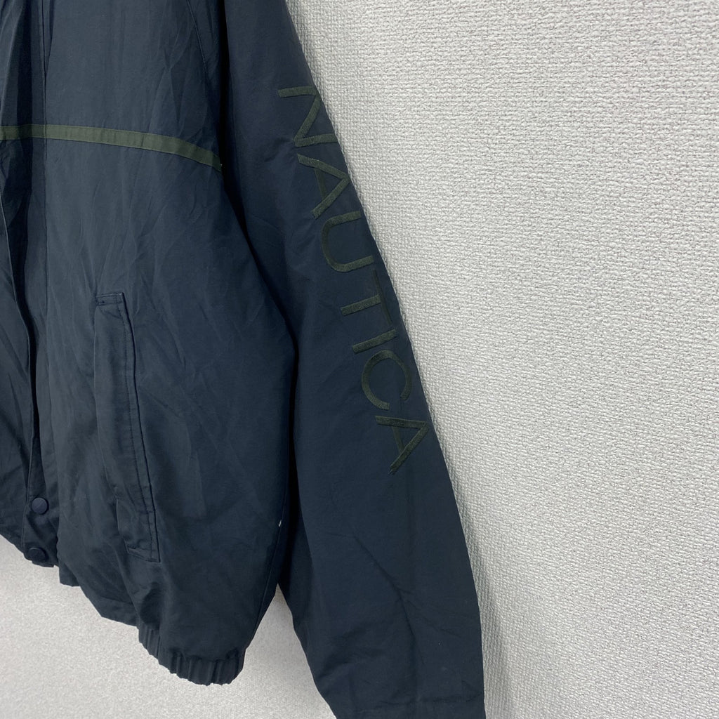 NAUTICA　ノーティカ　リバーシブルダウンジャケット　紺　ネイビー　イエロー　2XLサイズ