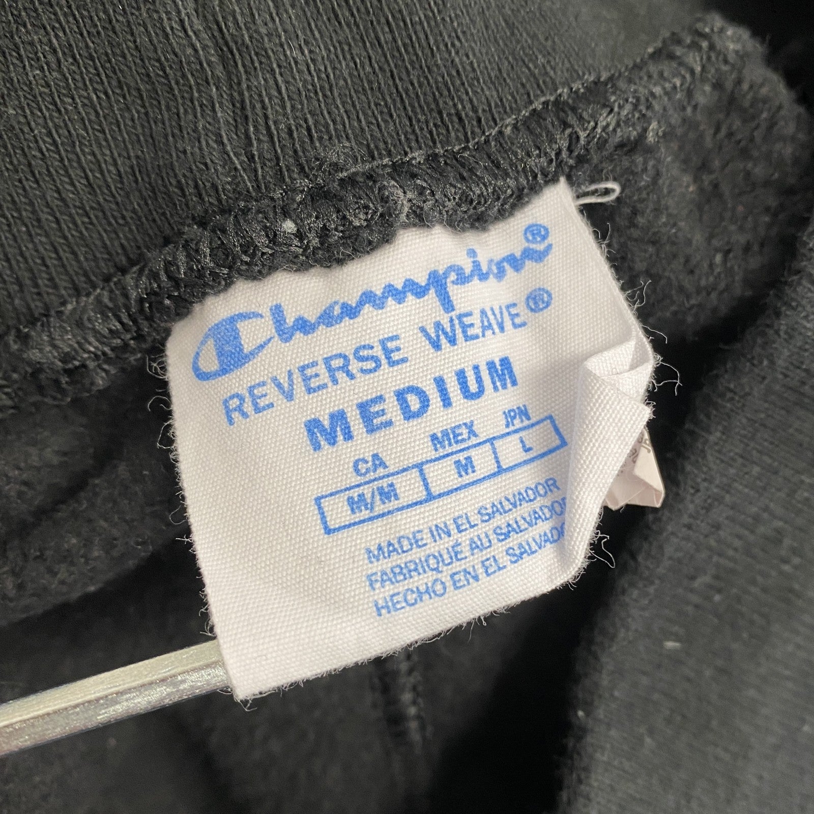 Champion　チャンピオン　リバースウィーブ　スウェットパンツ　黒　ブラック　Mサイズ