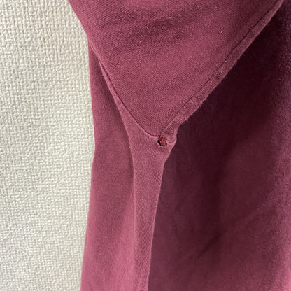 00s　GILDAN　ギルダン　長袖Tシャツ/ロンT　FOOTBALL　ヴィンテージ　ワインレッド　Lサイズ