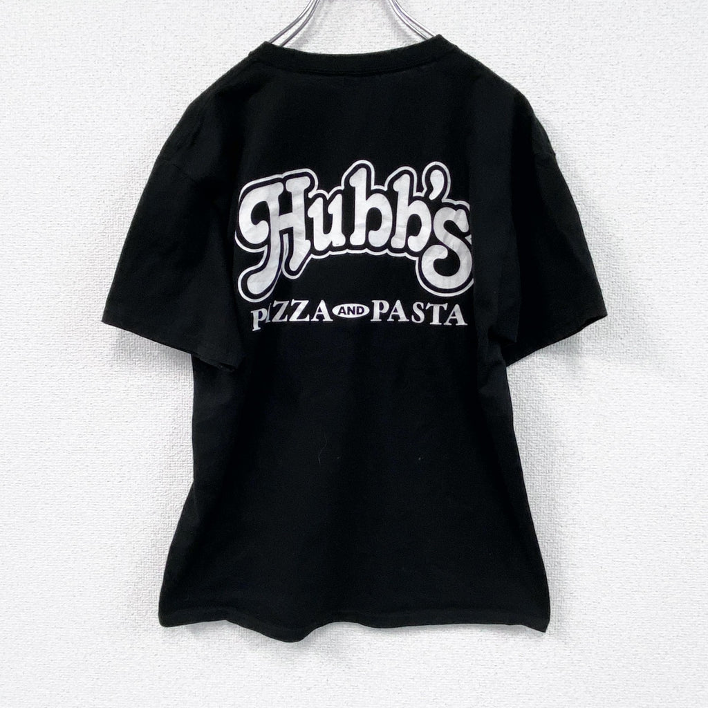 Hanes　ヘインズ　半袖プリントTシャツ　黒　ブラック　Mサイズ