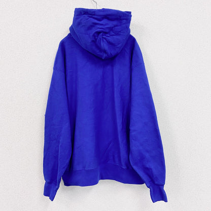 Champion　チャンピオン　リバースウィーブ　スウェットパーカー/フーディー　刺繡ロゴ　青　ブルー　XLサイズ