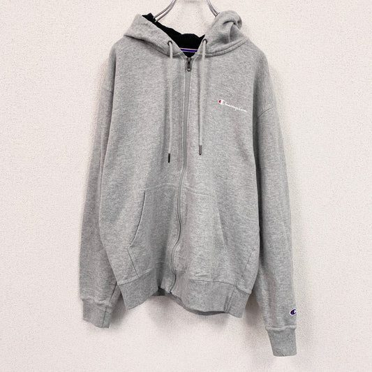 Champion　チャンピオン　フルジップスウェットパーカー/フーディー　グレー　Mサイズ