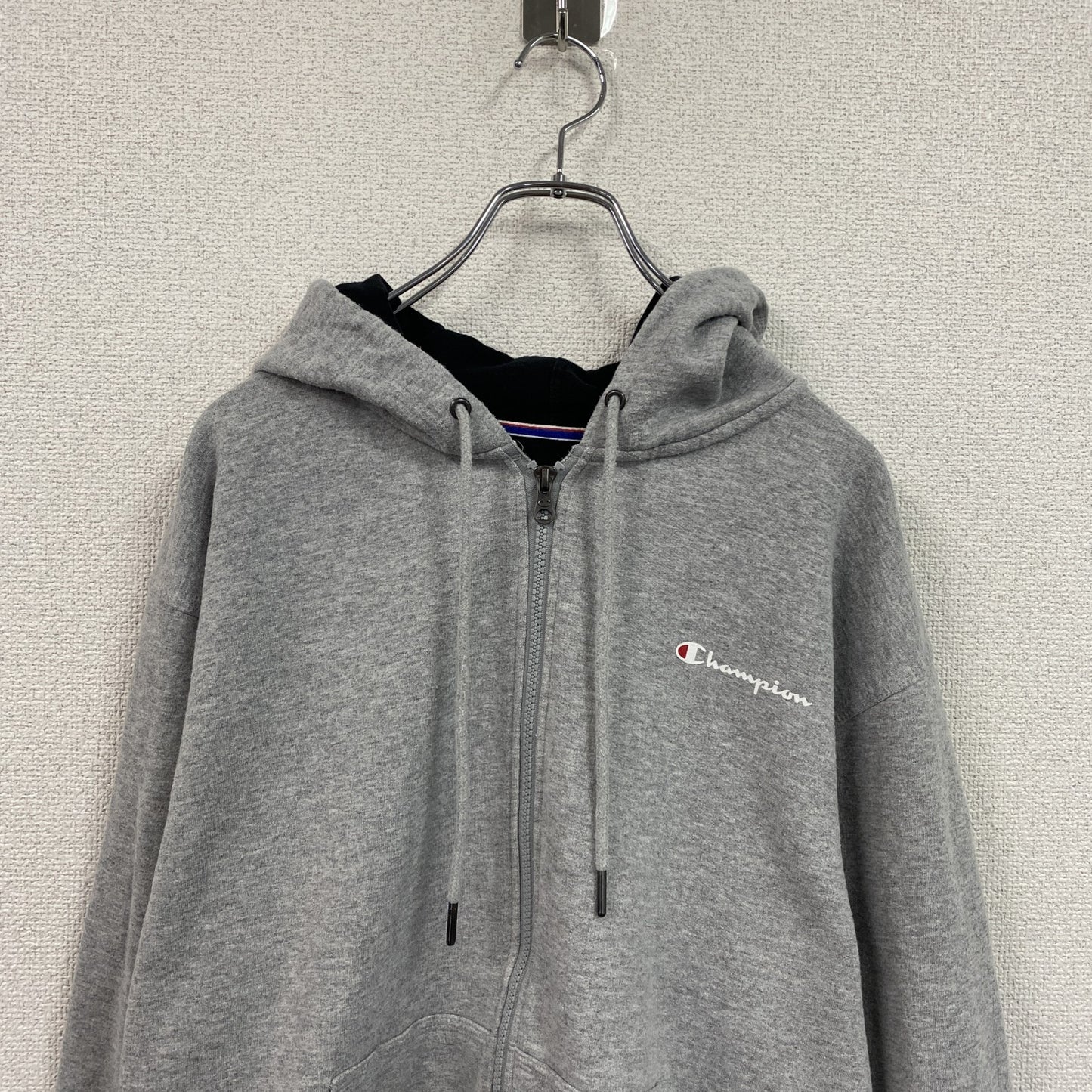 Champion　チャンピオン　フルジップスウェットパーカー/フーディー　グレー　Mサイズ