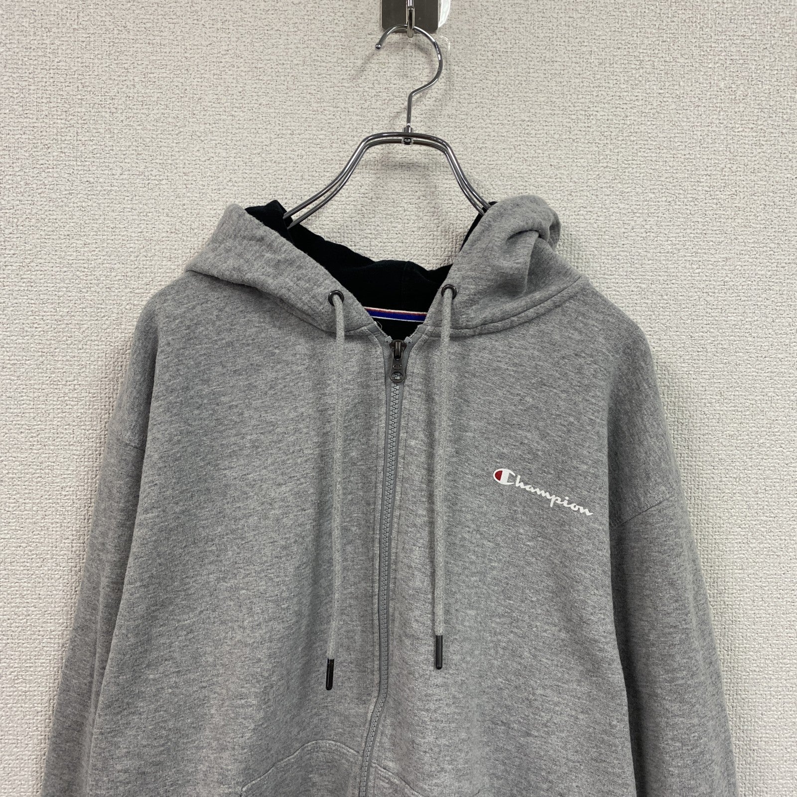 Champion　チャンピオン　フルジップスウェットパーカー/フーディー　グレー　Mサイズ