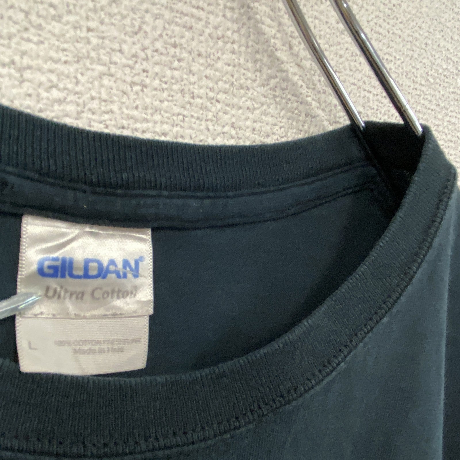 GILDAN　ギルダン　半袖プリントTシャツ　JET　黒　ブラック　Lサイズ