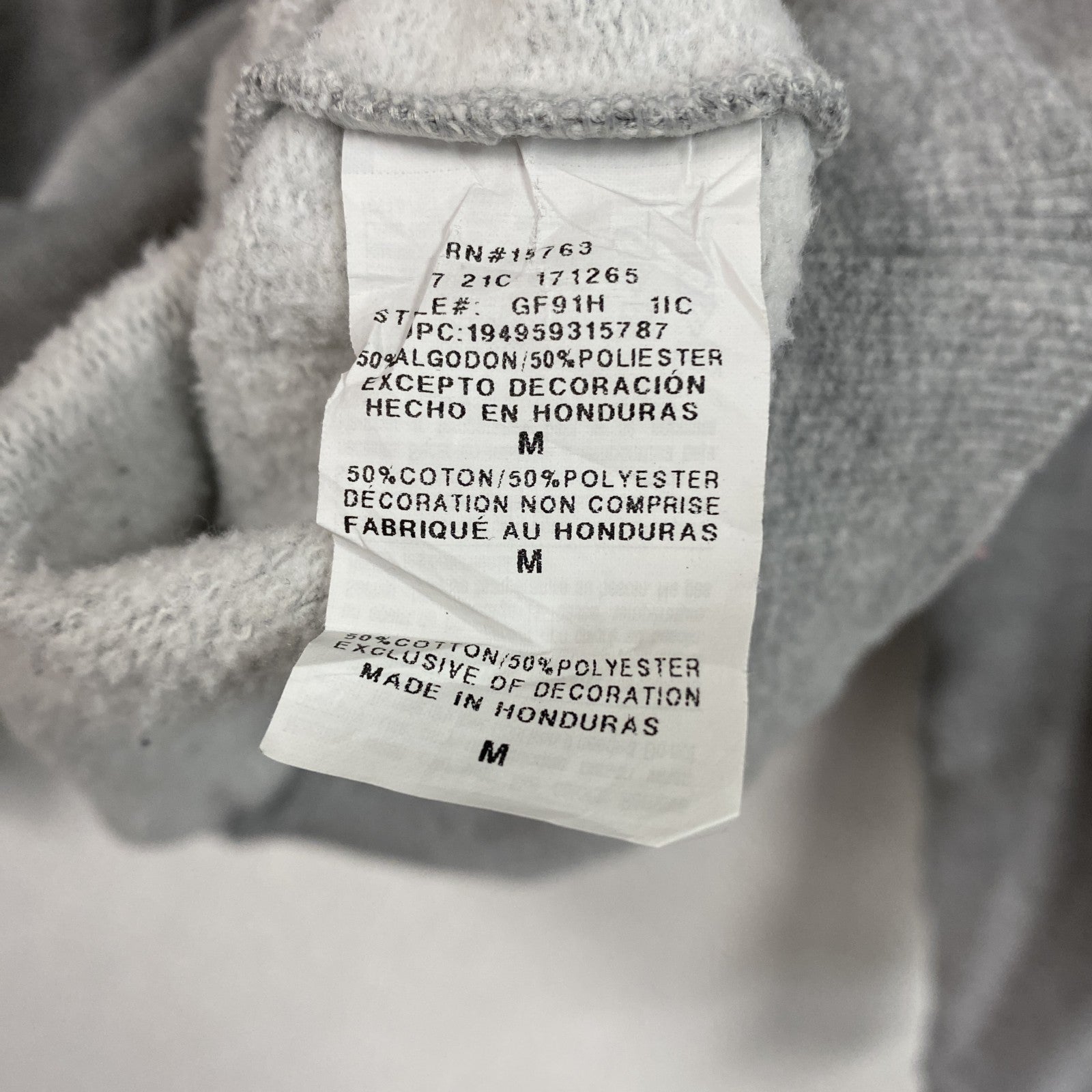 Champion　チャンピオン　フルジップスウェットパーカー/フーディー　グレー　Mサイズ