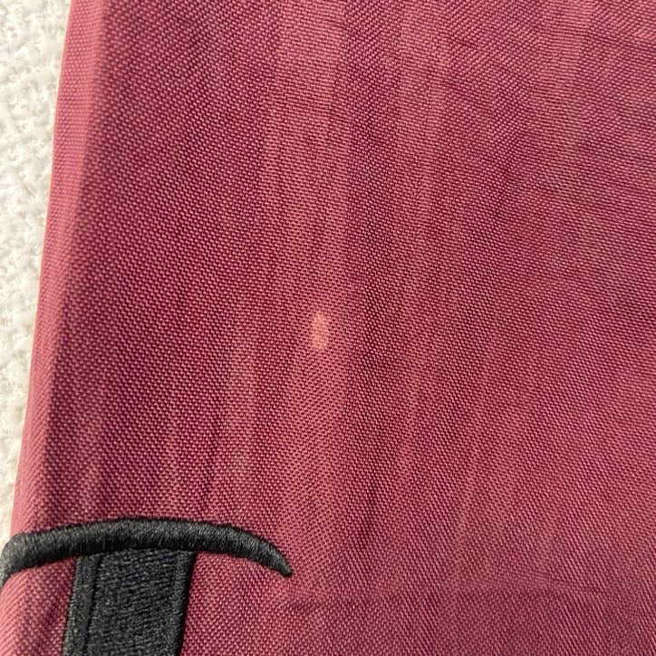 古着 used　Champion　チャンピオン　長袖カレッジナイロンプルオーバー　ポイント刺繍　バージニア工科大学　ワインレッド