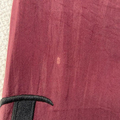 古着 used　Champion　チャンピオン　長袖カレッジナイロンプルオーバー　ポイント刺繍　バージニア工科大学　ワインレッド