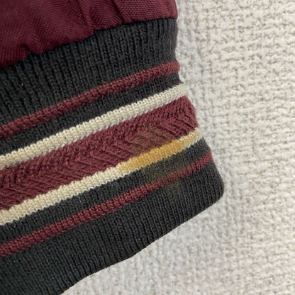 古着 used　Champion　チャンピオン　長袖カレッジナイロンプルオーバー　ポイント刺繍　バージニア工科大学　ワインレッド