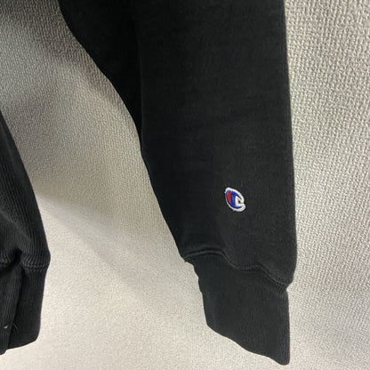 Champion　チャンピオン　リバースウィーブ　スウェットパーカー/フーディー　4連プリント　現行　ブラック　XLサイズ
