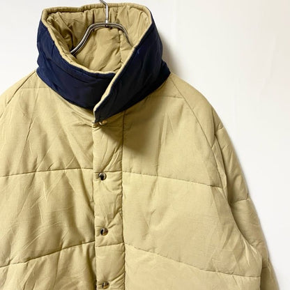 古着 used　USA製　Carter's　長袖ハイネックダウンジャケット　ベージュ　ヴィンテージ　ビッグシルエット　XLサイズ
