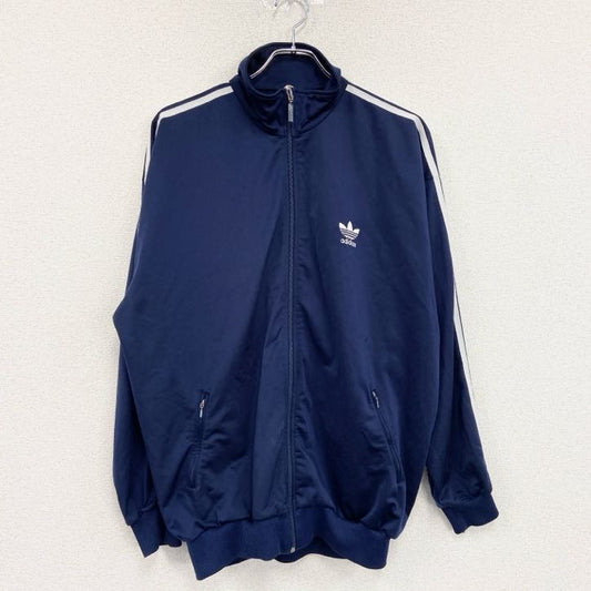80s　adidas　アディダス　トラックジャケット/ジャージ　ヴィンテージ　紺　ネイビー　Lサイズ