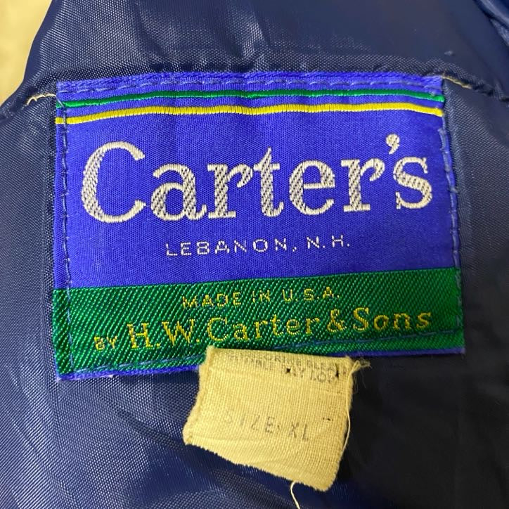 古着 used　USA製　Carter's　長袖ハイネックダウンジャケット　ベージュ　ヴィンテージ　ビッグシルエット　XLサイズ