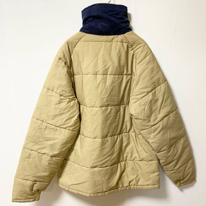 古着 used　USA製　Carter's　長袖ハイネックダウンジャケット　ベージュ　ヴィンテージ　ビッグシルエット　XLサイズ