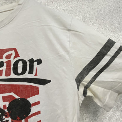 SOCIAL　半袖プリントTシャツ　キャラT　ミッキーマウス　白　ホワイト　XLサイズ
