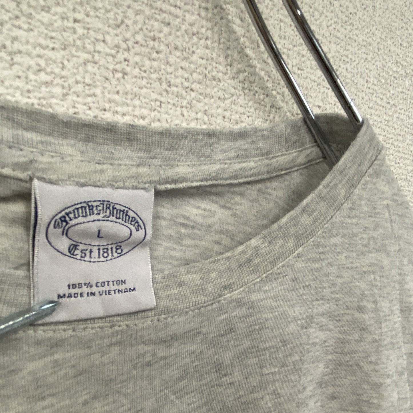 BROOKS BROTHER　ブルックスブラザーズ　長袖Tシャツ/ロンT　灰色　グレー　Lサイズ