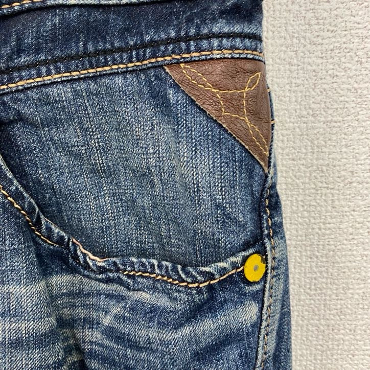 EDWIN　エドウィン　デニムパンツ/ジーンズ　ジップフライ　インディゴ　XSサイズ