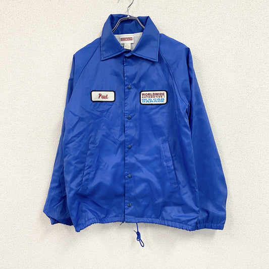 HART WELL　ナイロンジャケット　ワッペン　青　ブルー