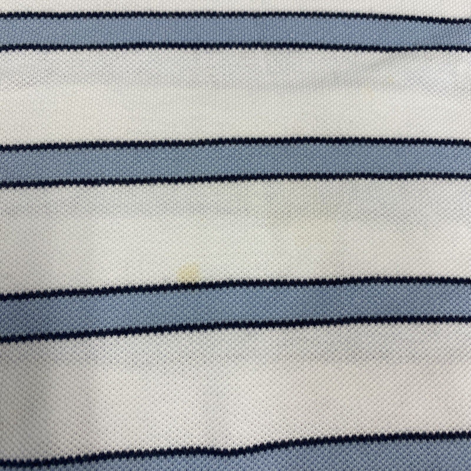 Brooks Brothers 346　半袖ポロシャツ　ボーダー　白　ホワイト　Lサイズ