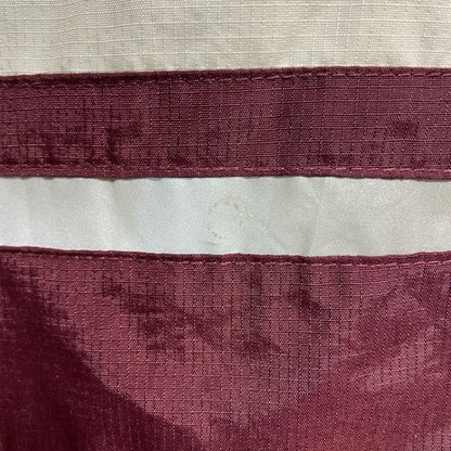 古着 used　PROCELEBRITY　長袖ナイロンジャケット　ワンポイント刺繡　ワインレッド　えんじ色　レトロ　XLサイズ