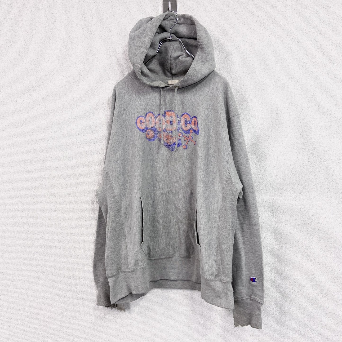 Champion　チャンピオン　リバースウィーブ　スウェットパーカー/フーディー　霜降りグレー　灰色　Lサイズ